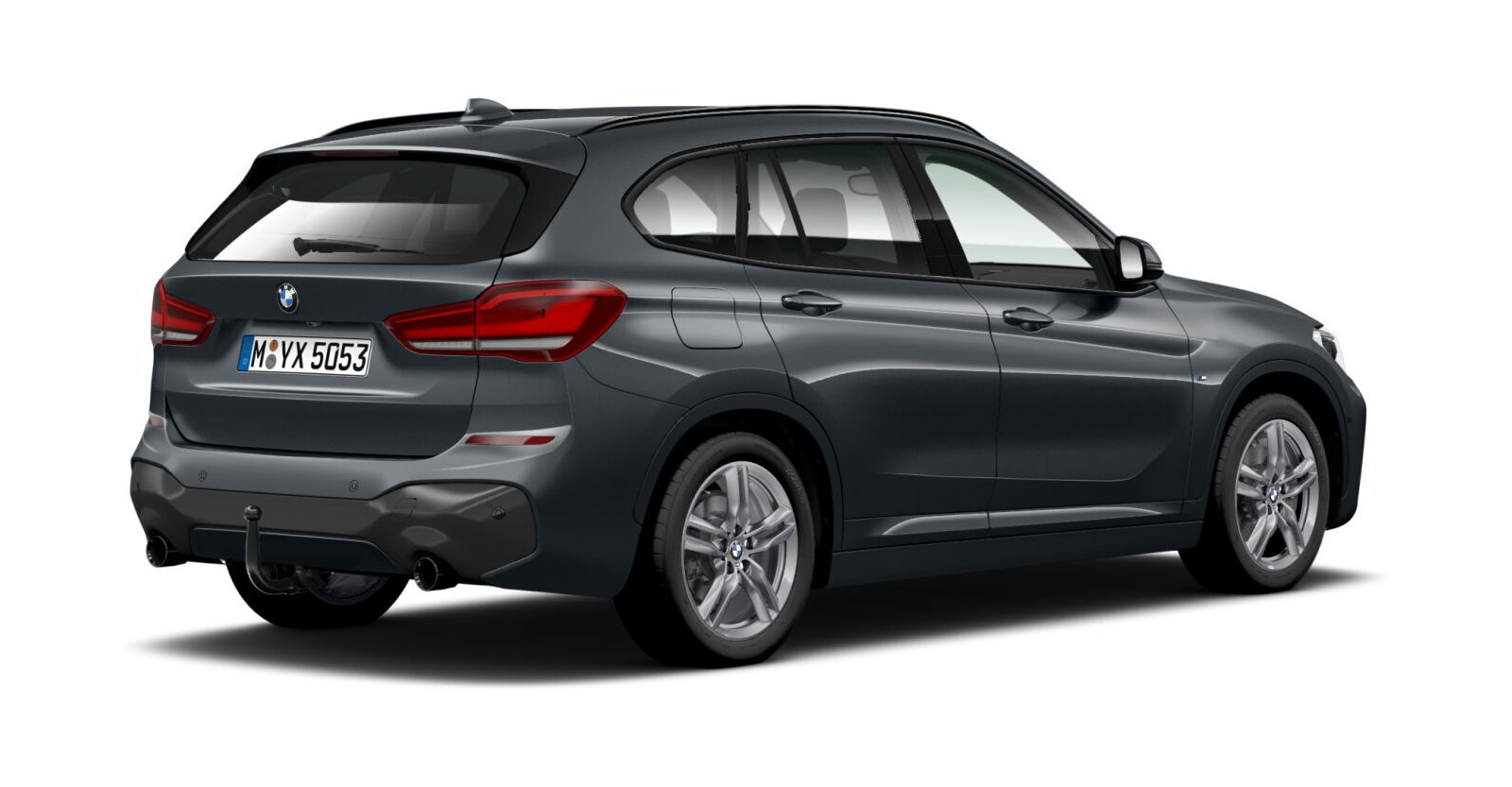 BMW BMW X in Grau von hinten