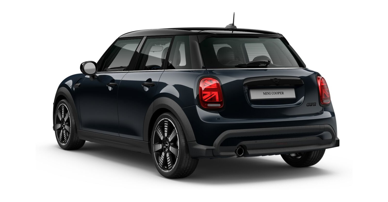 MINI MINI 5-Türer in Schwarz von hinten