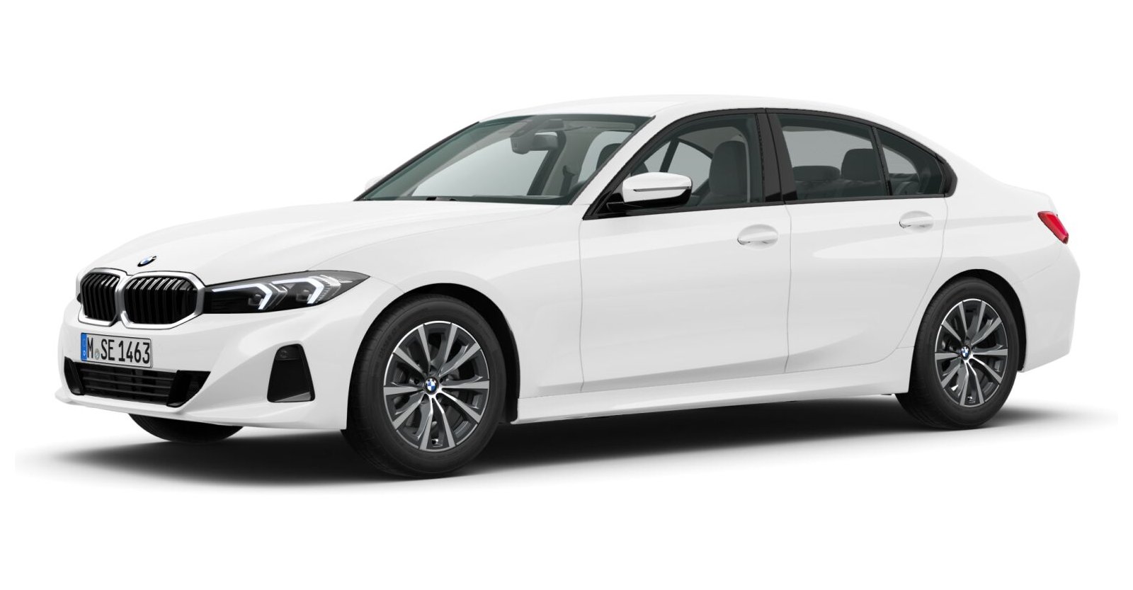BMW BMW 3er in Weiß von vorne BMW BMW 3er in Weiß von vorne
