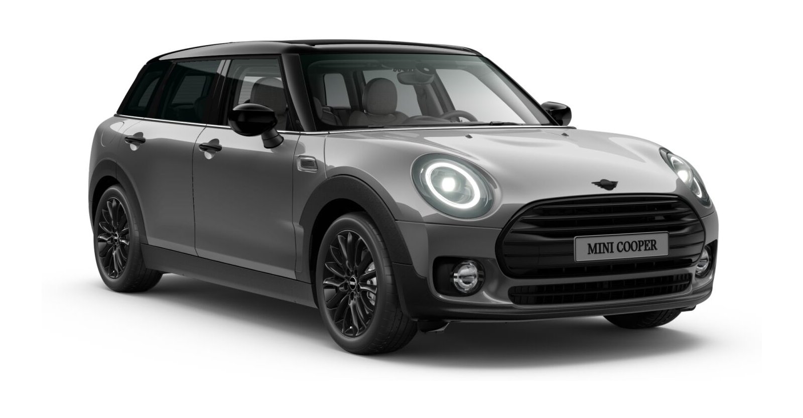 MINI Cooper Clubman in Grau von vorne