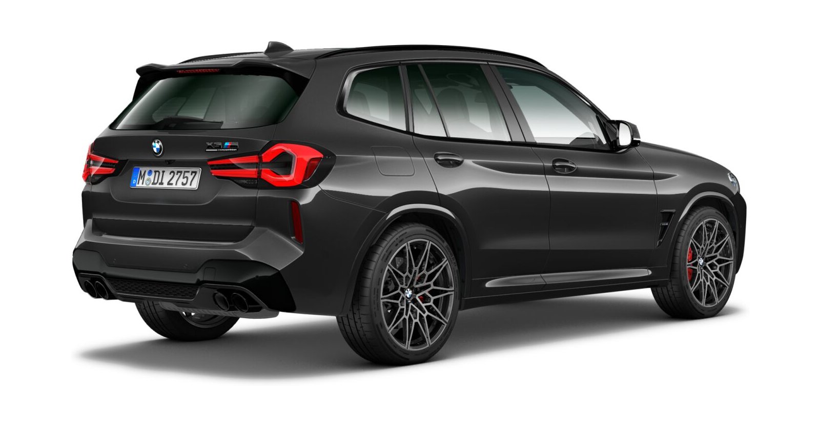 BMW BMW M in Grau von hinten BMW BMW M in Grau von hinten