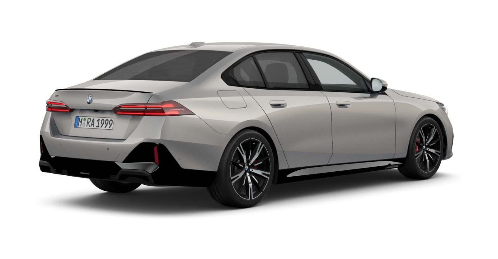 BMW BMW 5er in Grau von hinten BMW BMW 5er in Grau von hinten