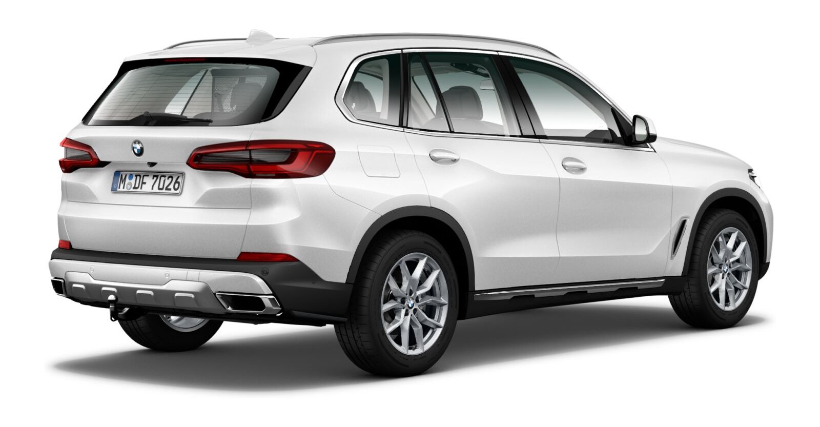 BMW BMW X in Weiß von hinten BMW BMW X in Weiß von hinten