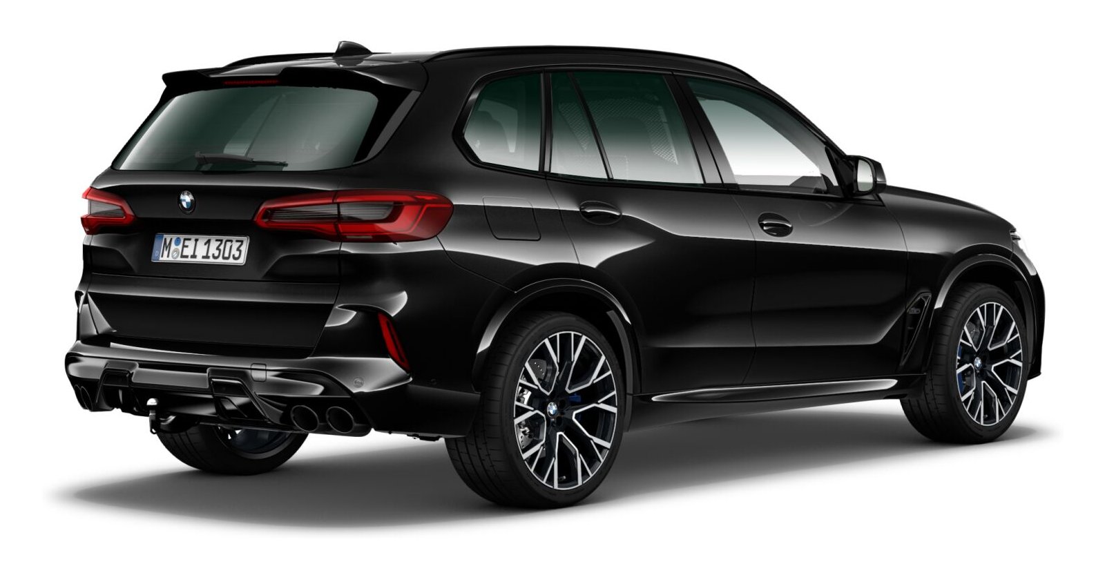 BMW BMW M in Schwarz von hinten