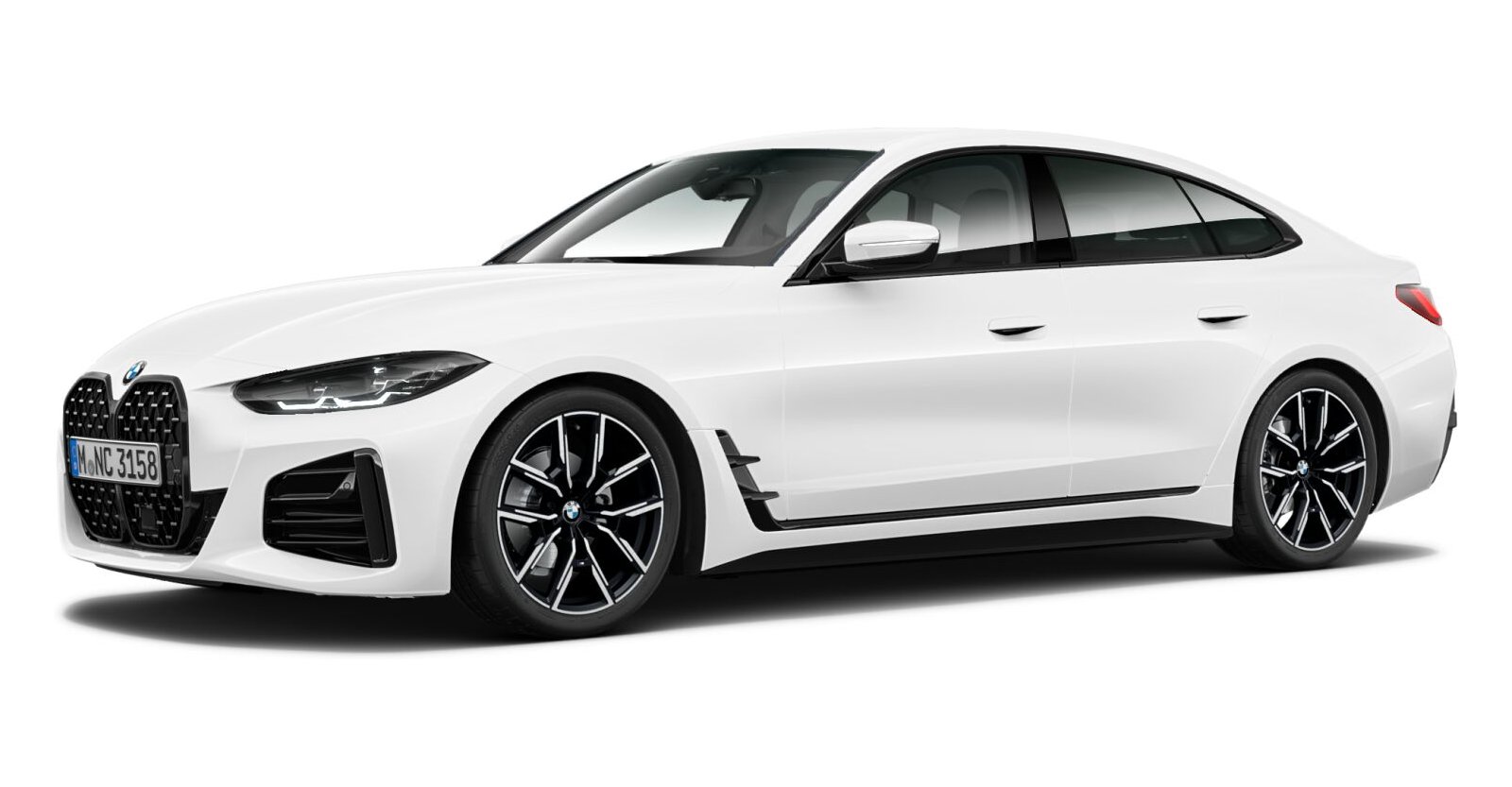 BMW BMW 4er in Weiß von vorne BMW BMW 4er in Weiß von vorne