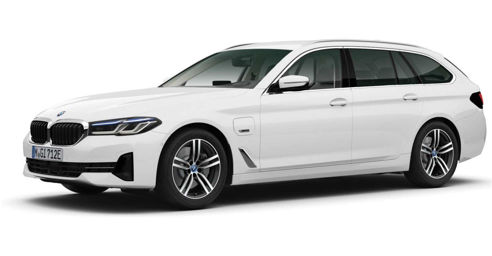 BMW BMW 5er in Weiß von vorne BMW BMW 5er in Weiß von vorne
