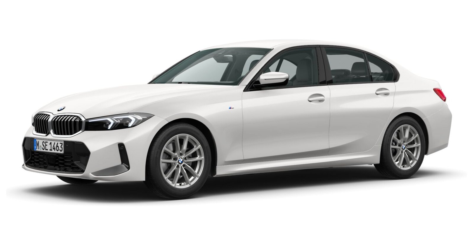 BMW BMW 3er in Weiß von vorne BMW BMW 3er in Weiß von vorne