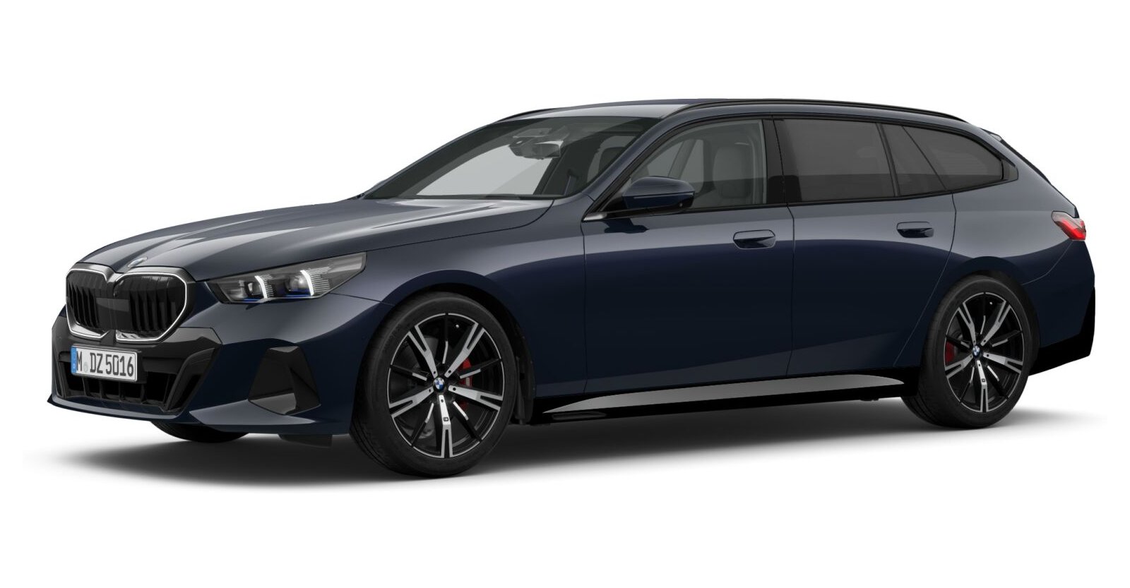 BMW BMW 5er in Schwarz von vorne