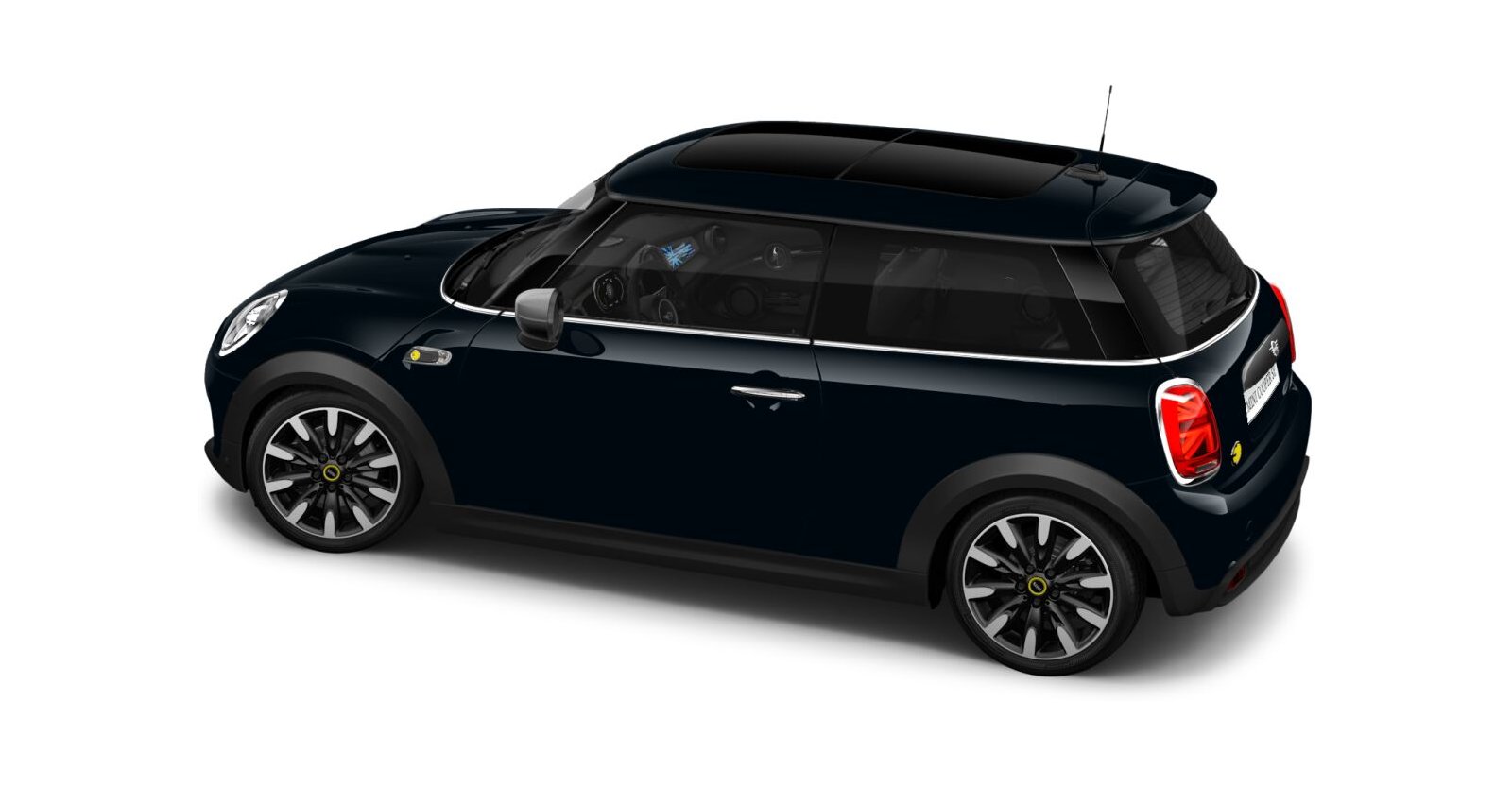 MINI MINI 3-Türer in Schwarz von hinten