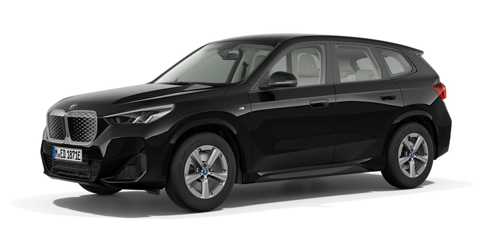 BMW BMW I in Schwarz von vorne