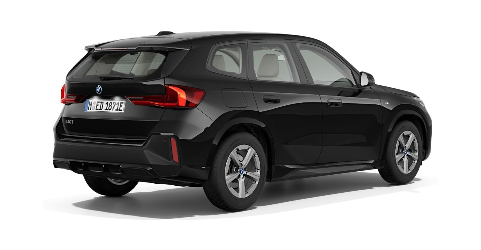 BMW BMW I in Schwarz von hinten