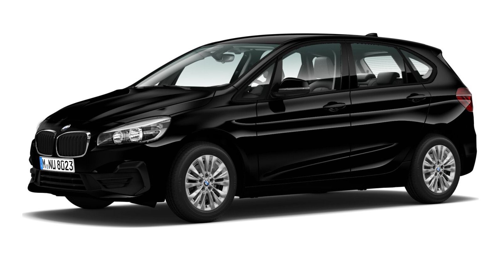 BMW BMW 2er in Schwarz von vorne BMW BMW 2er in Schwarz von vorne