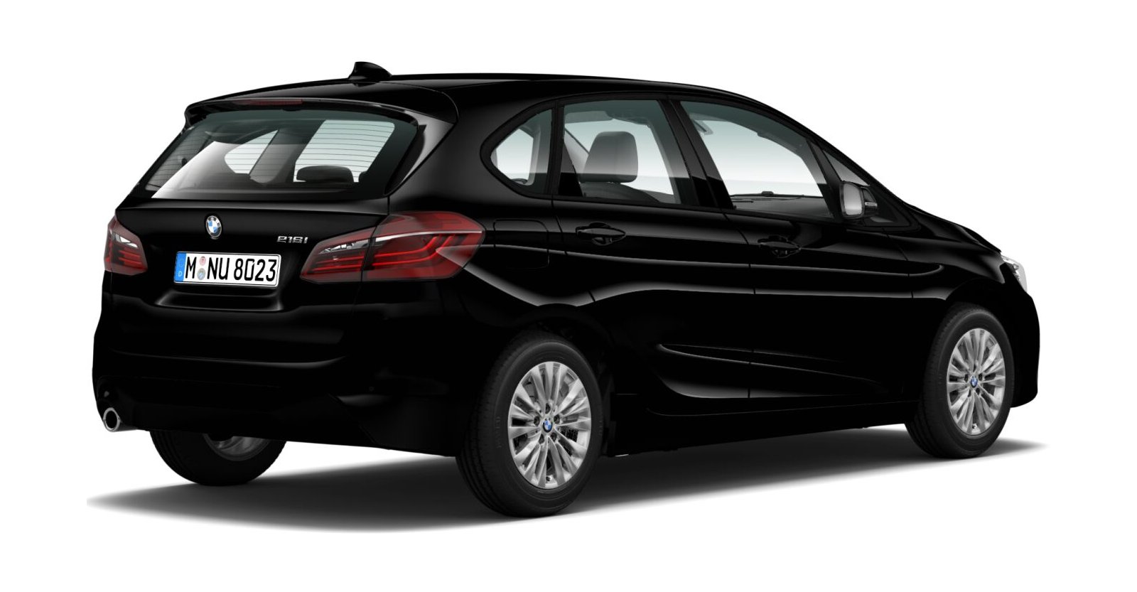 BMW BMW 2er in Schwarz von hinten BMW BMW 2er in Schwarz von hinten