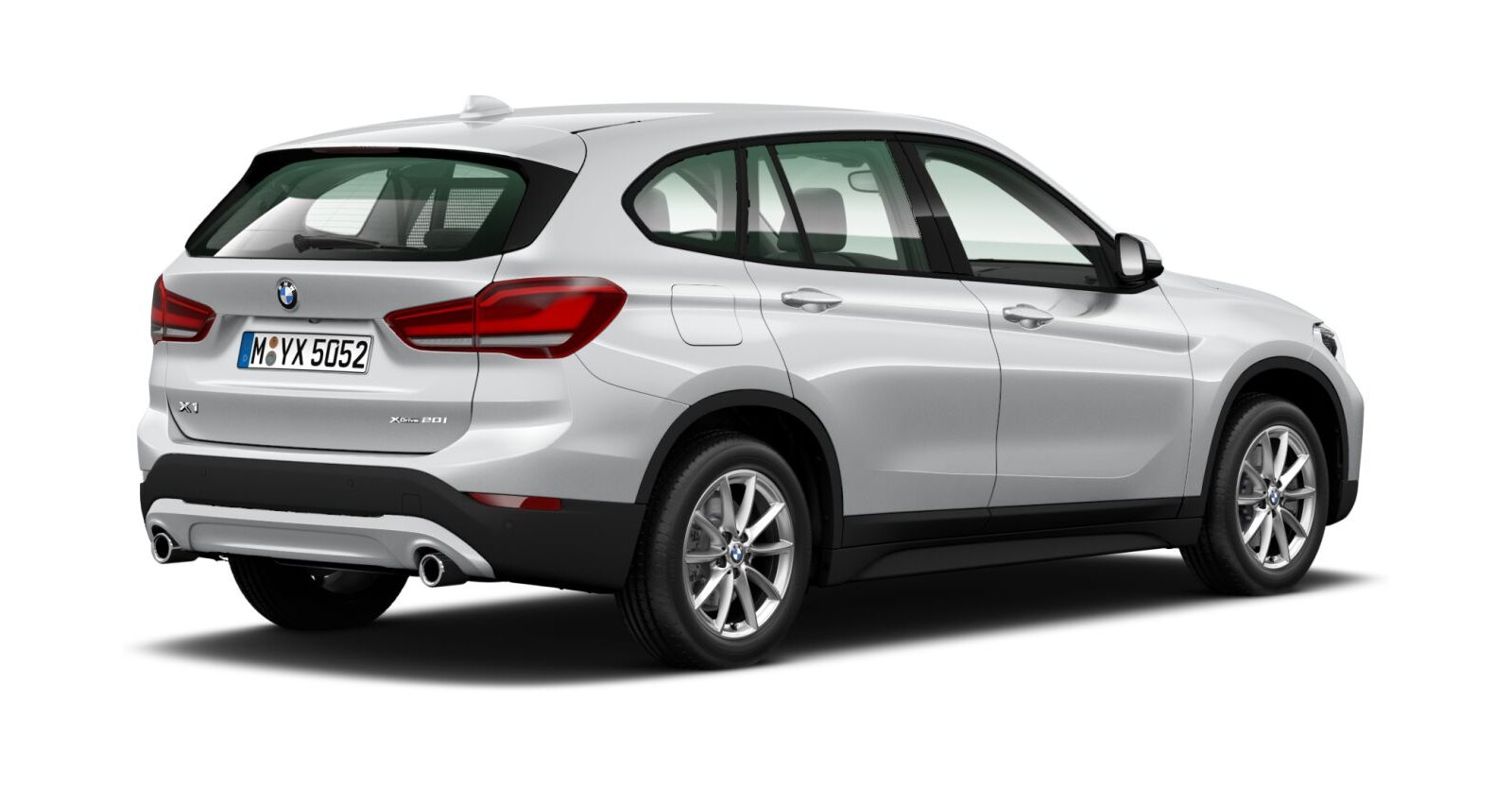 BMW BMW X in Silber von hinten