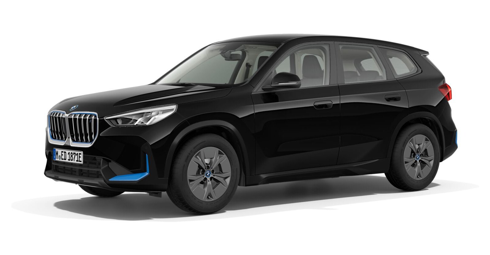 BMW BMW I in Schwarz von vorne BMW BMW I in Schwarz von vorne