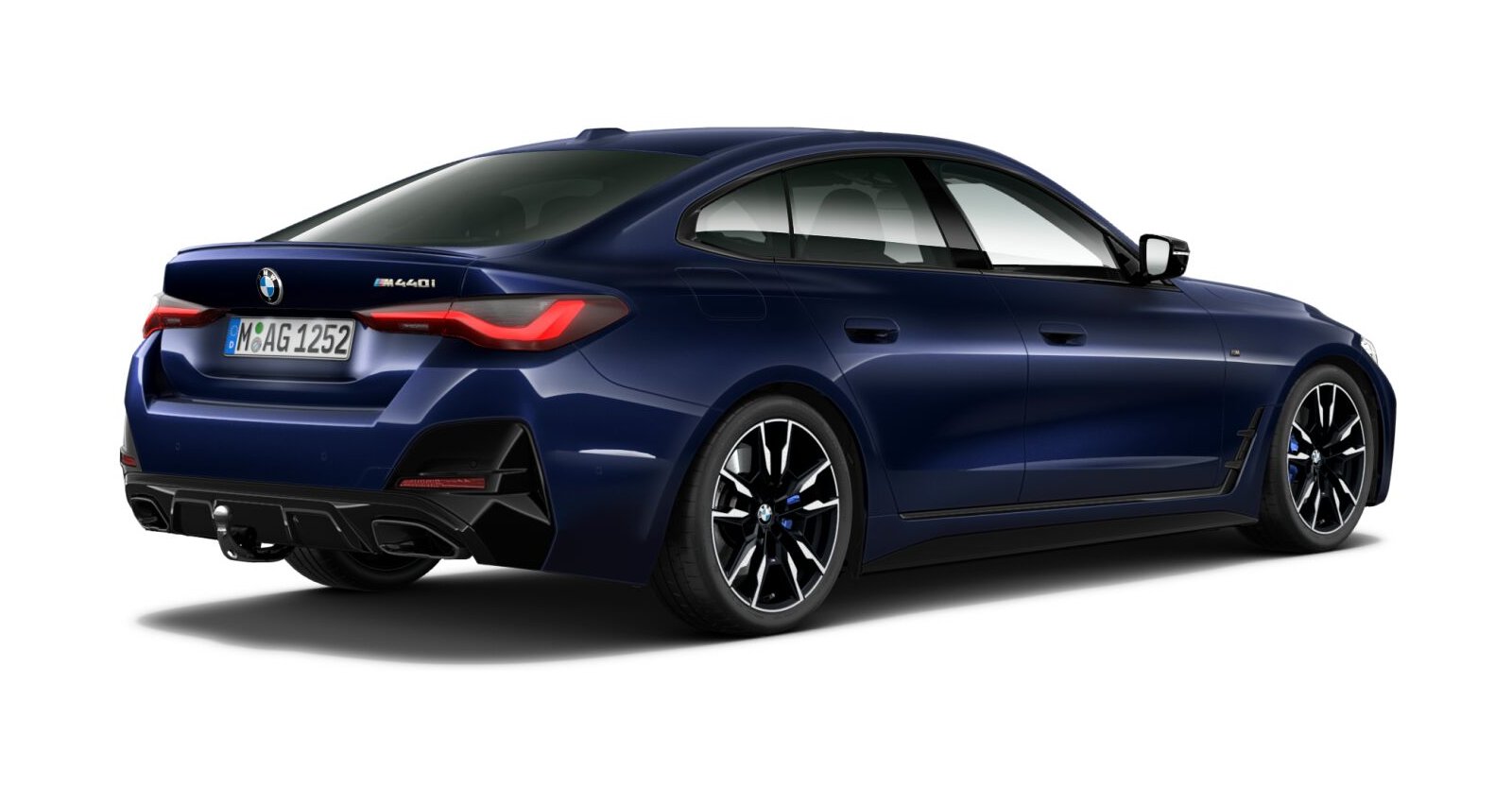 BMW BMW 4er in Blau von hinten BMW BMW 4er in Blau von hinten