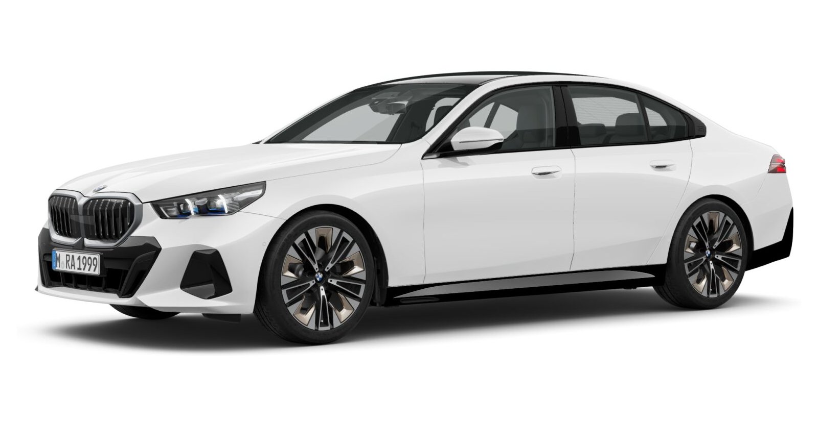 BMW BMW 5er in Weiß von vorne