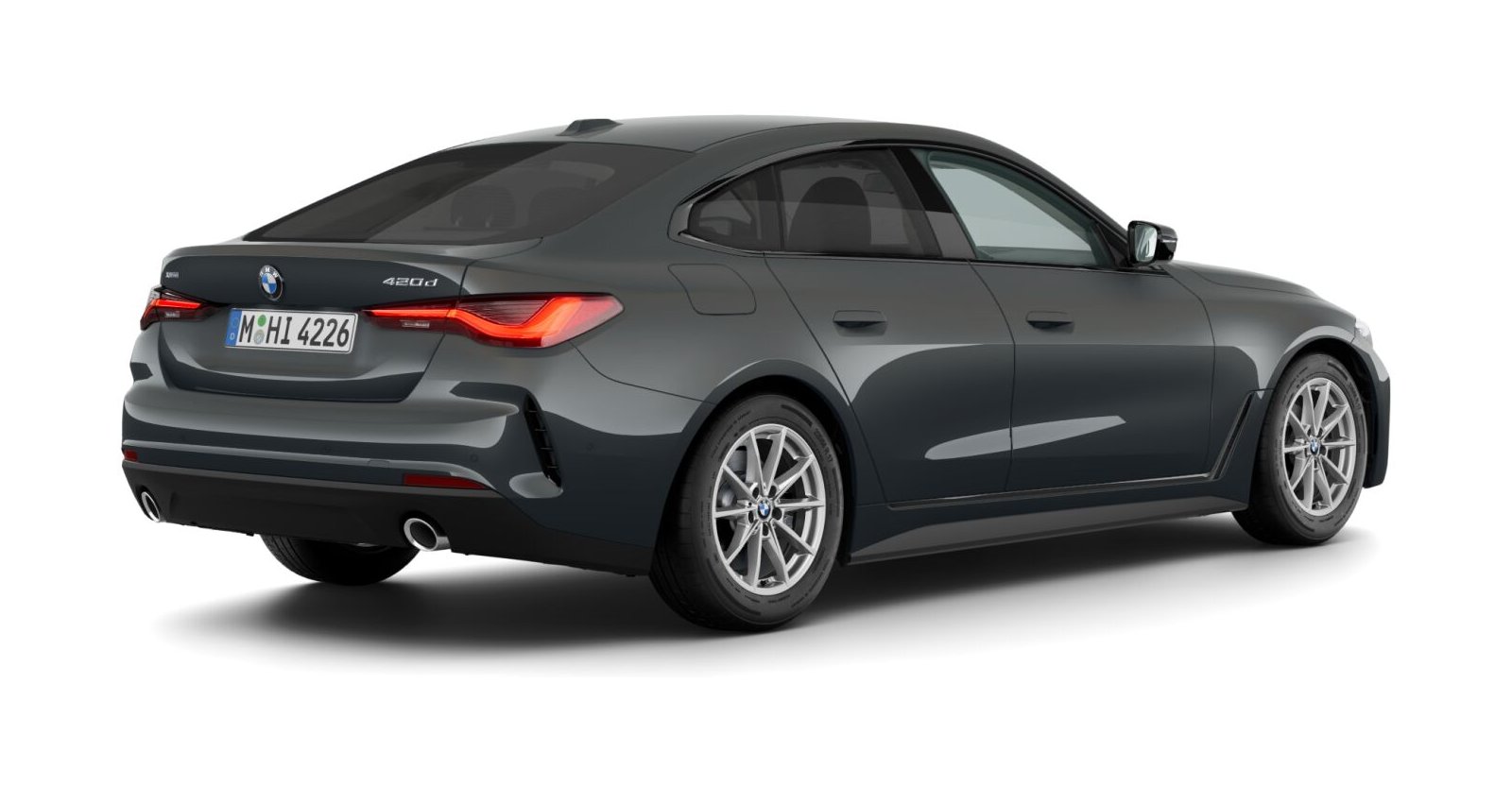 BMW BMW 4er in Grau von hinten