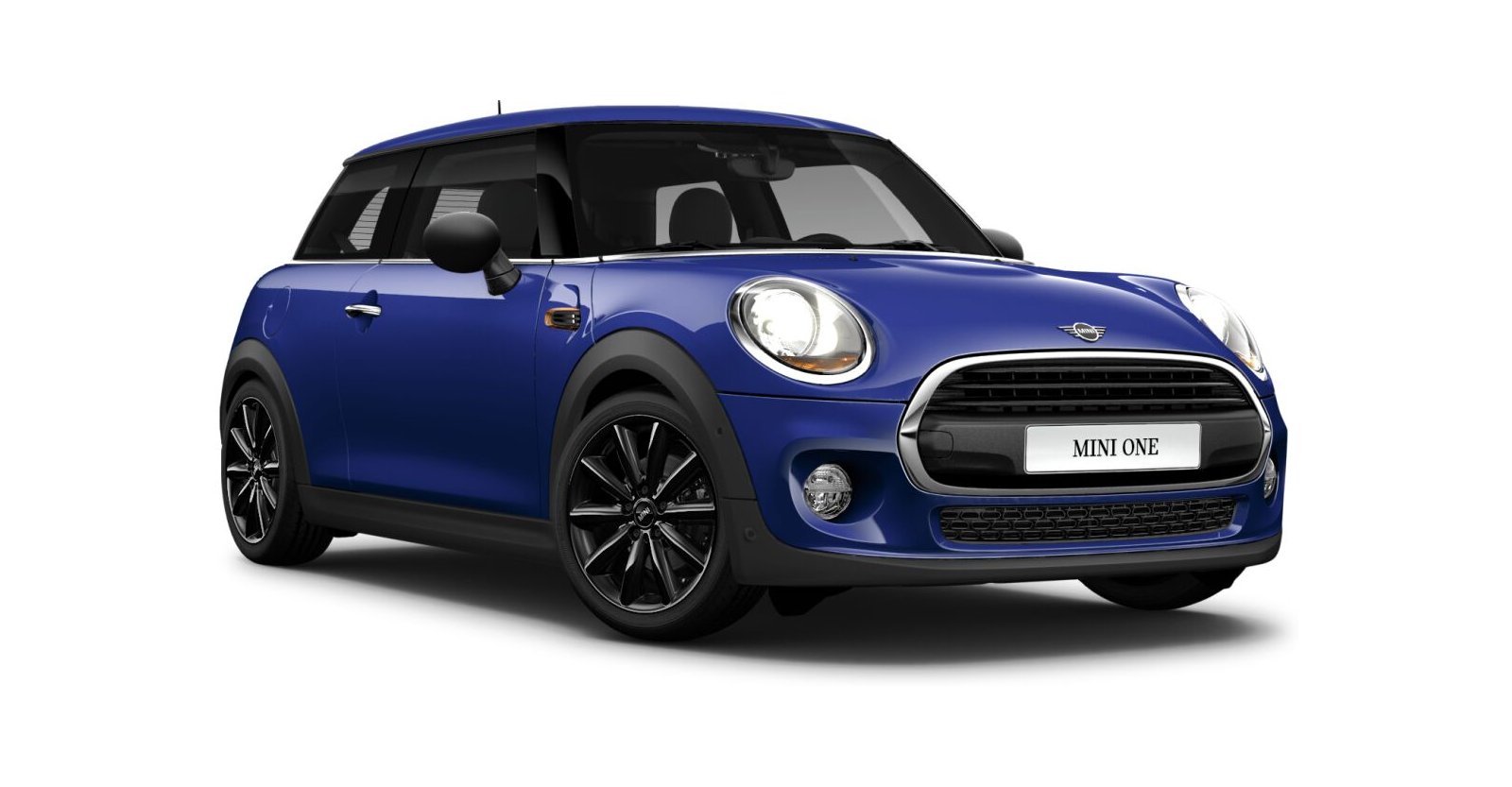 MINI One 3-Türer in Blau von vorne