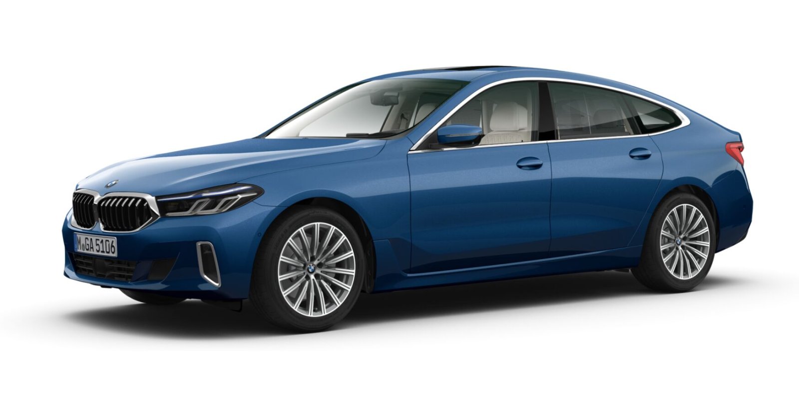 BMW BMW 6er in Blau von vorne