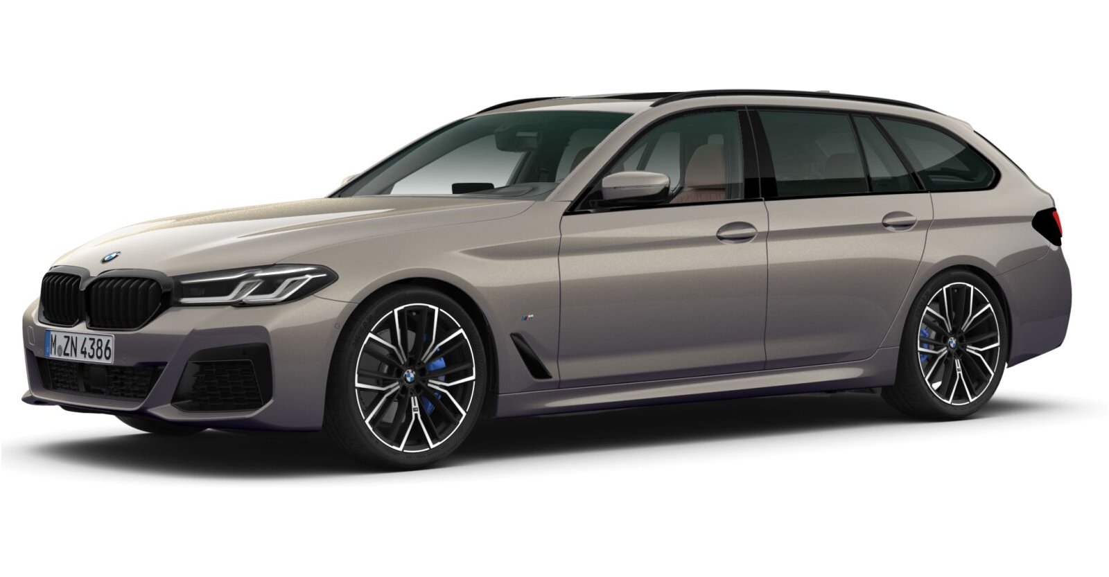BMW BMW 5er in Grau von vorne