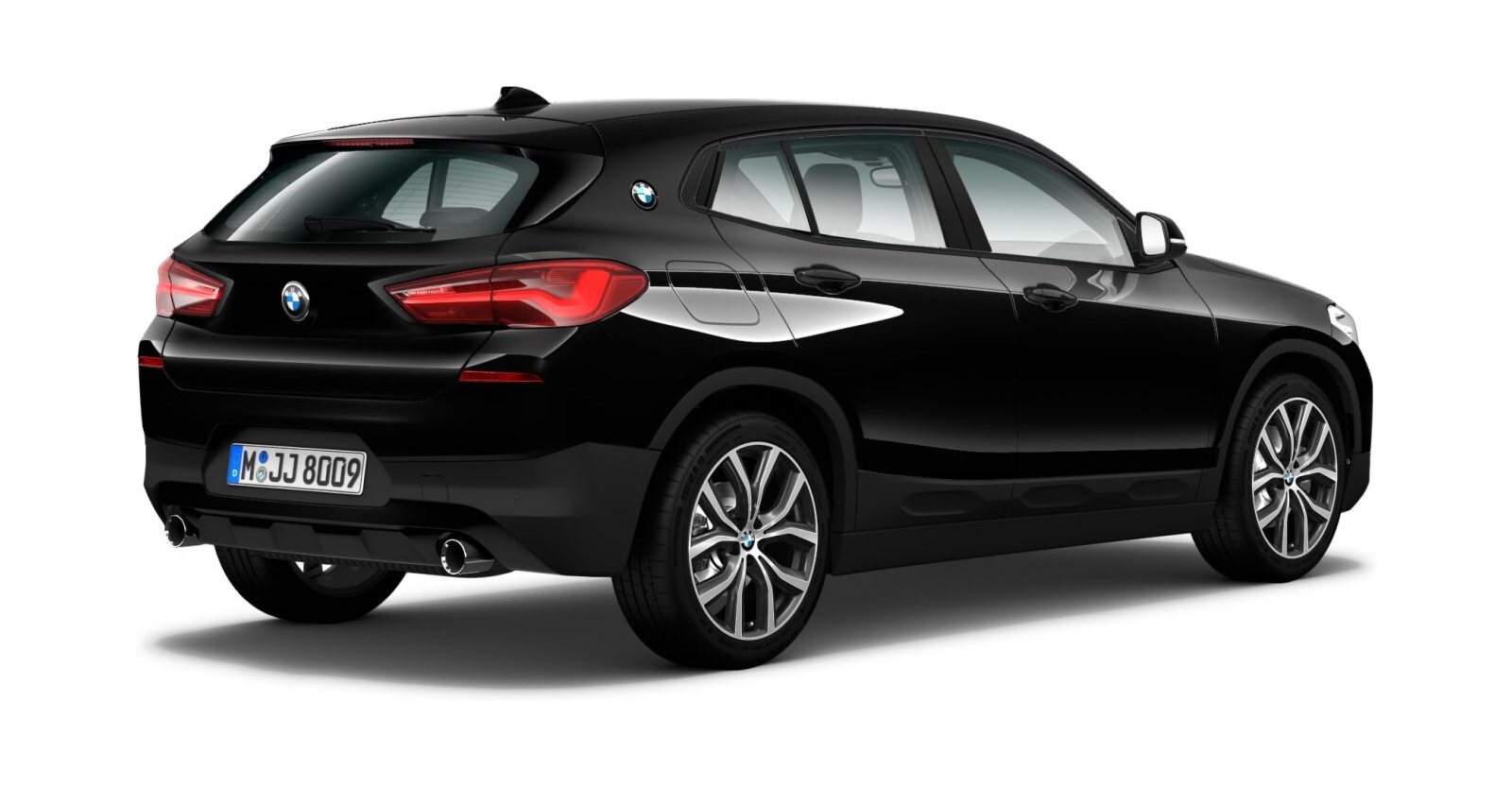 BMW BMW X in Schwarz von hinten BMW BMW X in Schwarz von hinten