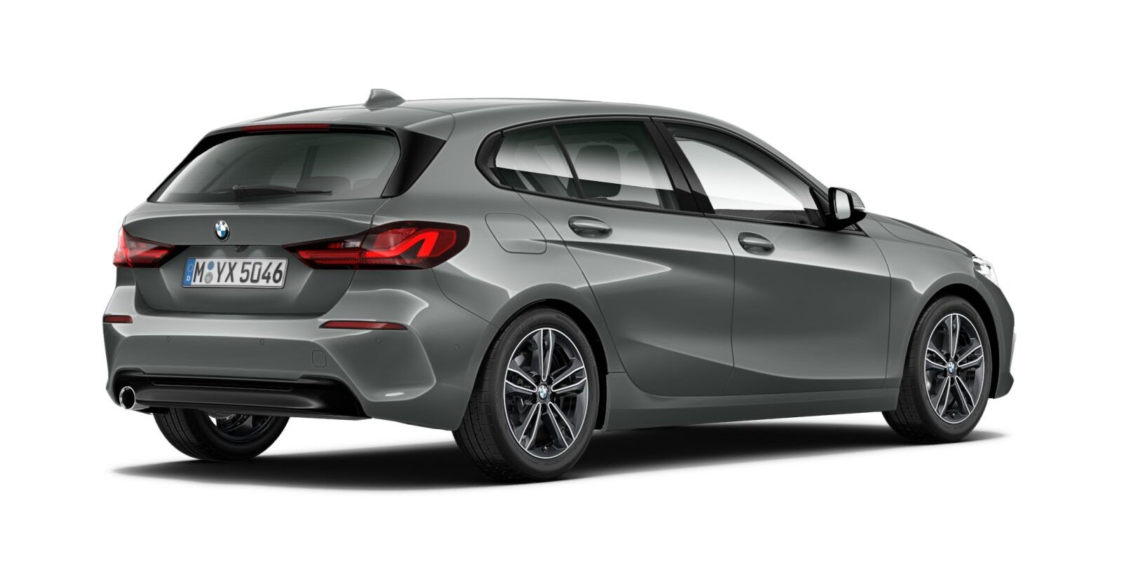 BMW BMW 1er in Grau von hinten BMW BMW 1er in Grau von hinten
