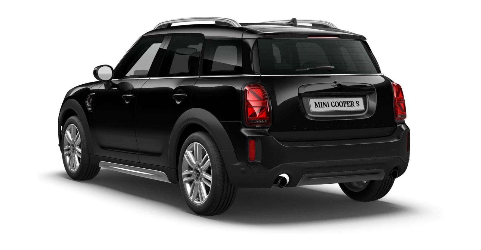 MINI MINI Countryman in Schwarz von hinten