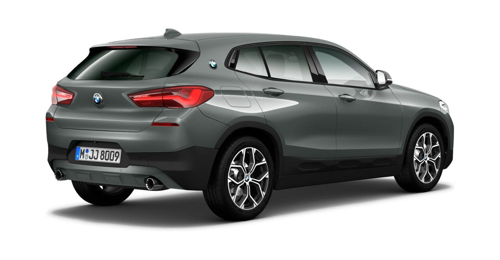 BMW BMW X in Grau von hinten