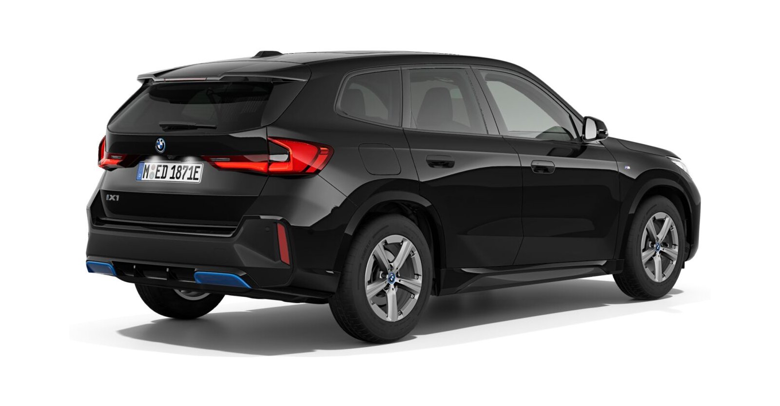 BMW BMW I in Schwarz von hinten