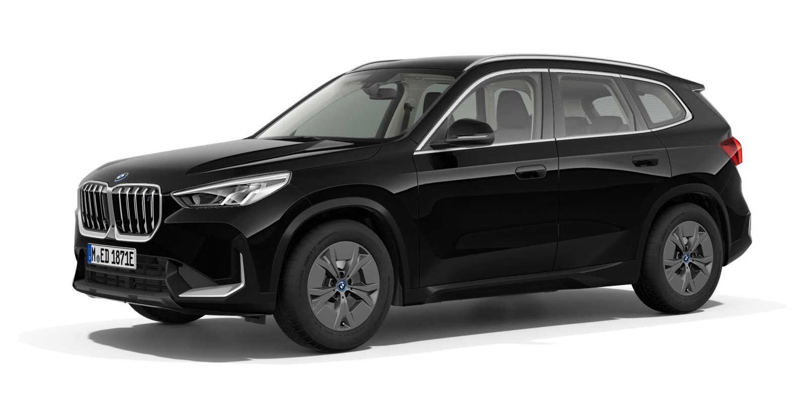 BMW BMW I in Schwarz von vorne