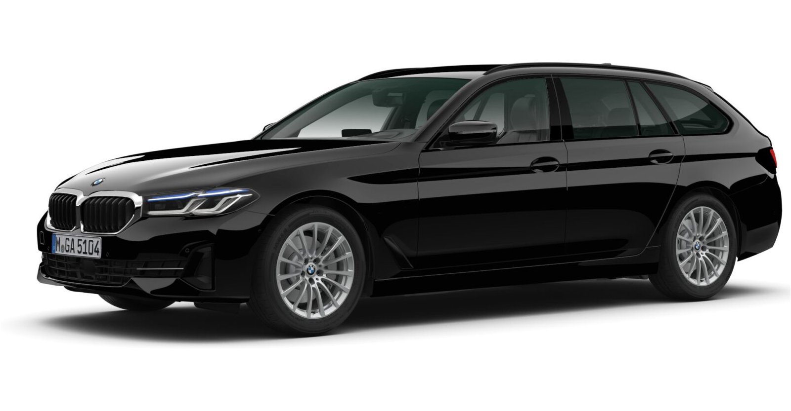 BMW BMW 5er in Schwarz von vorne BMW BMW 5er in Schwarz von vorne