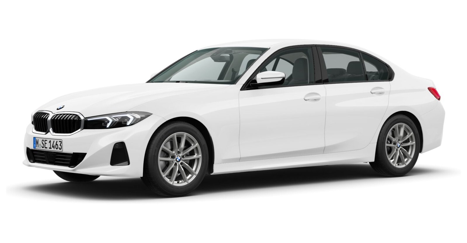 BMW BMW 3er in Weiß von vorne