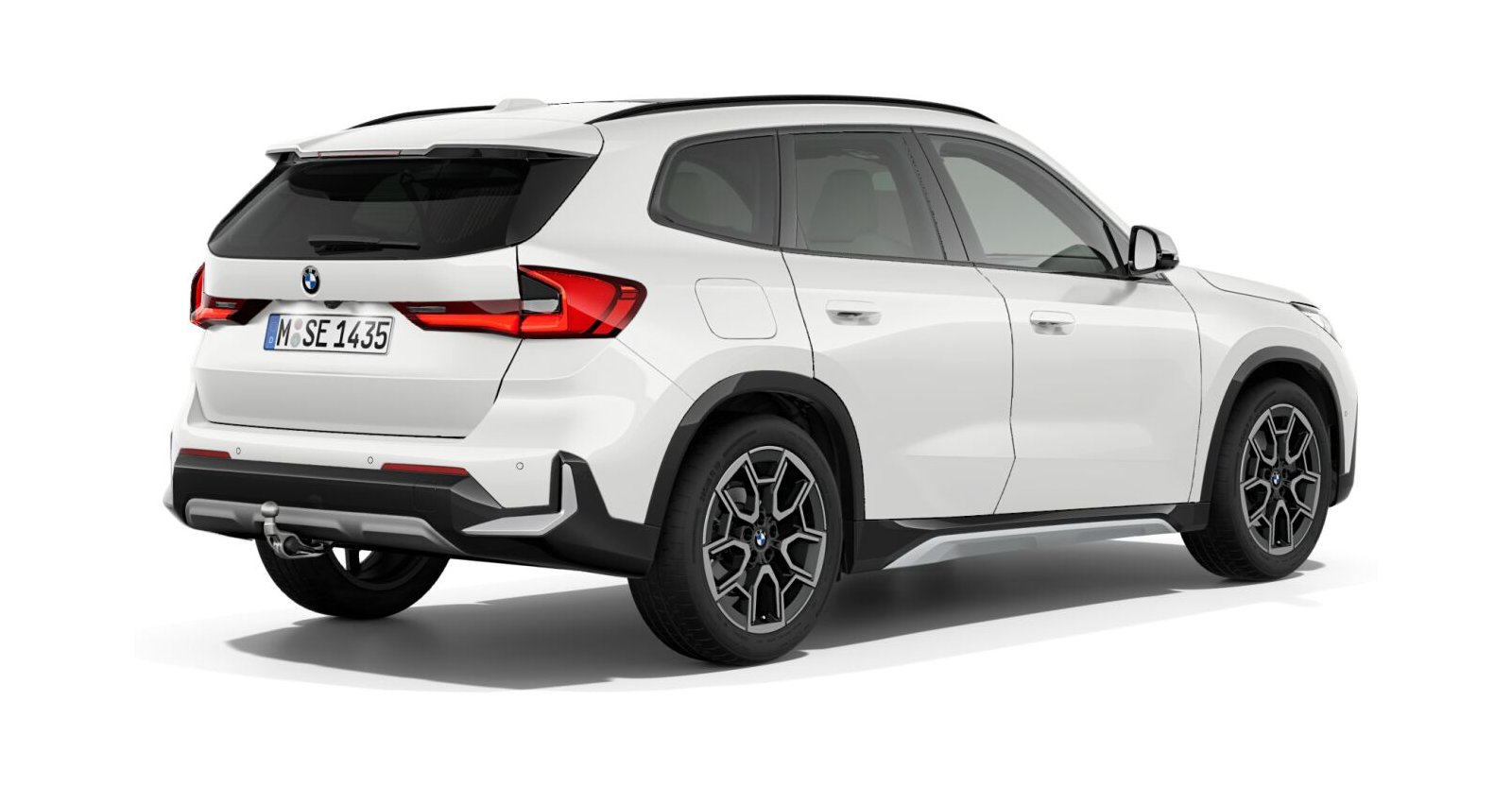 BMW BMW X in Weiß von hinten BMW BMW X in Weiß von hinten