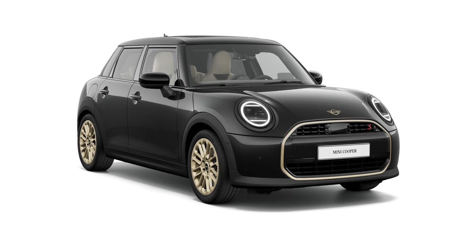 MINI MINI 5-Türer in Schwarz von vorne MINI MINI 5-Türer in Schwarz von vorne