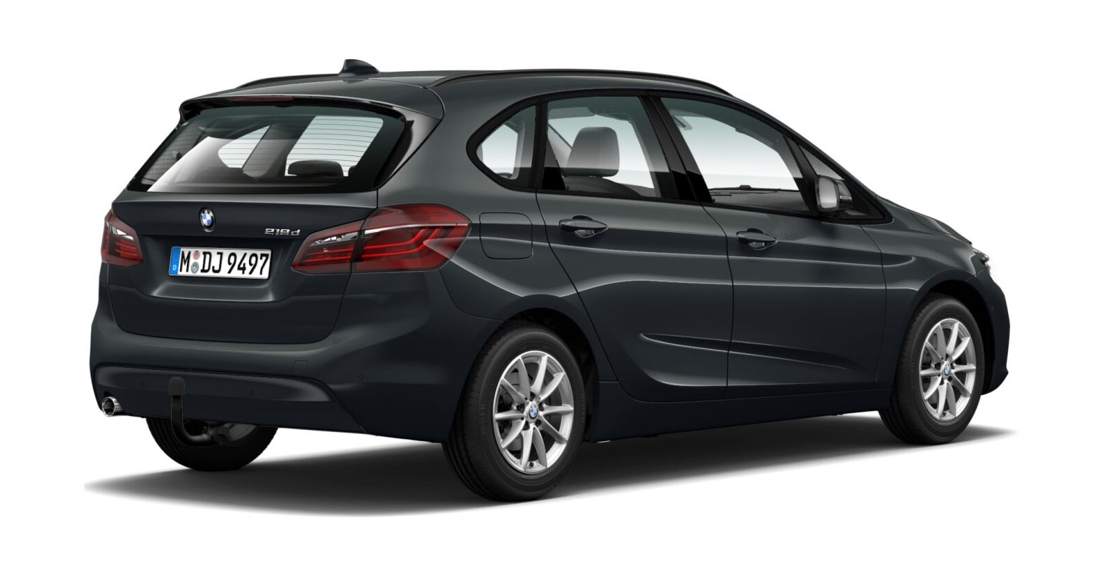BMW BMW 2er in Grau von hinten