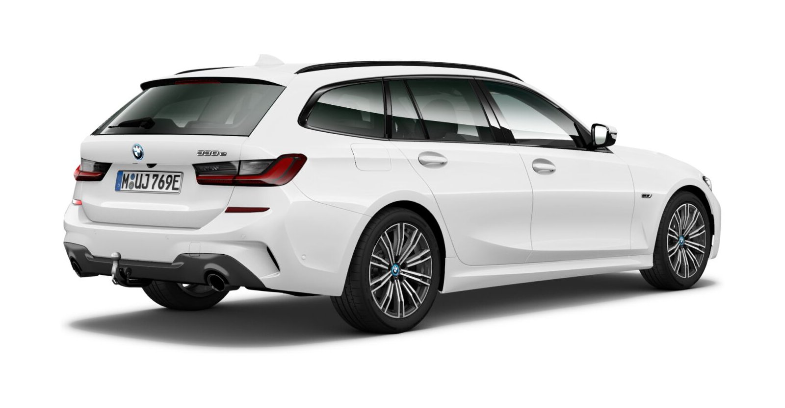 BMW BMW 3er in Weiß von hinten