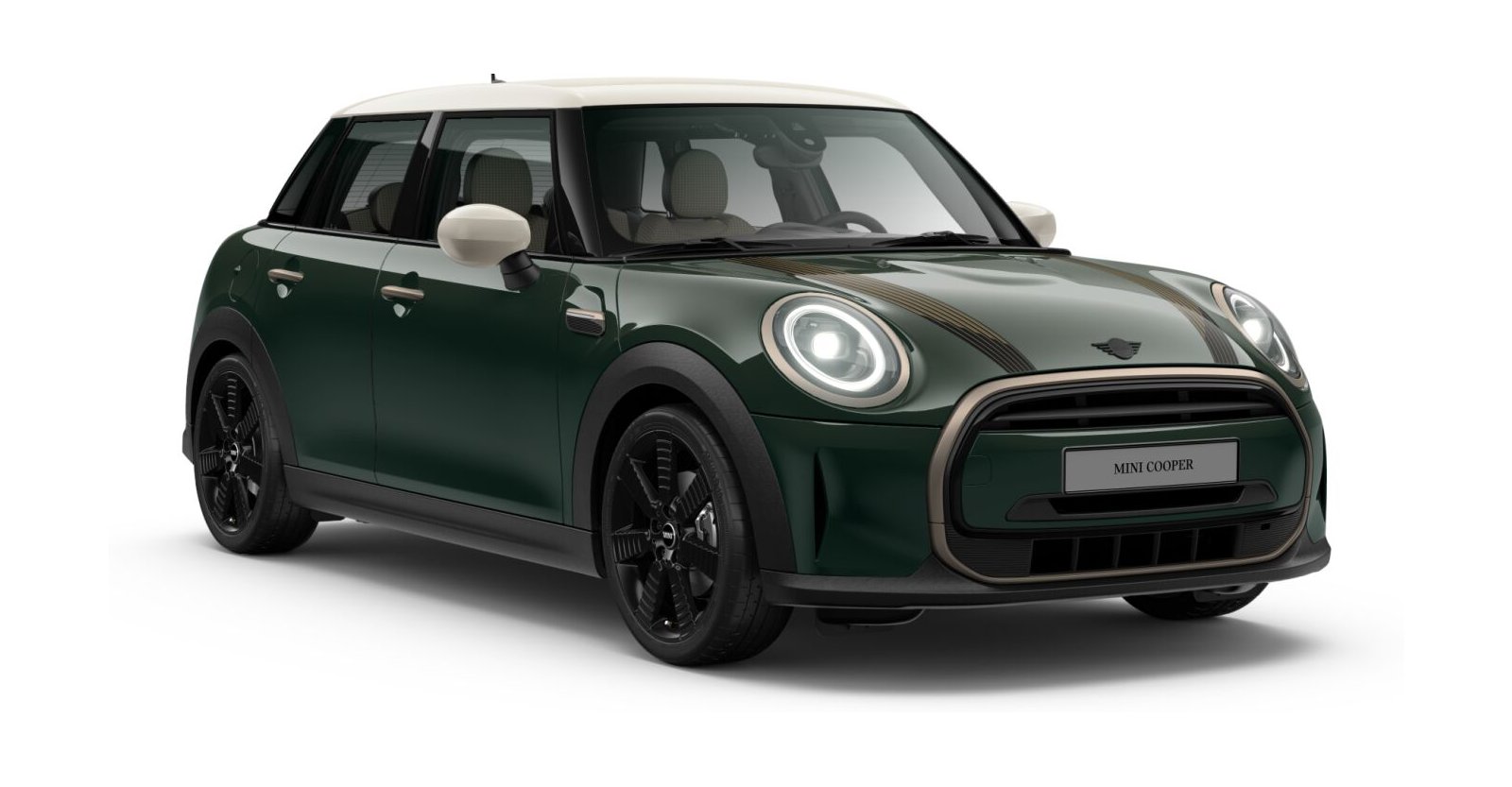 MINI MINI 5-Türer in Grün von vorne