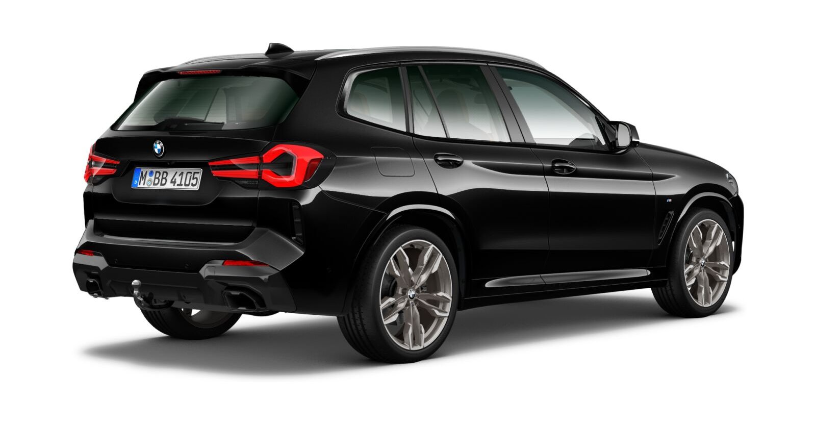 BMW BMW X in Schwarz von hinten BMW BMW X in Schwarz von hinten