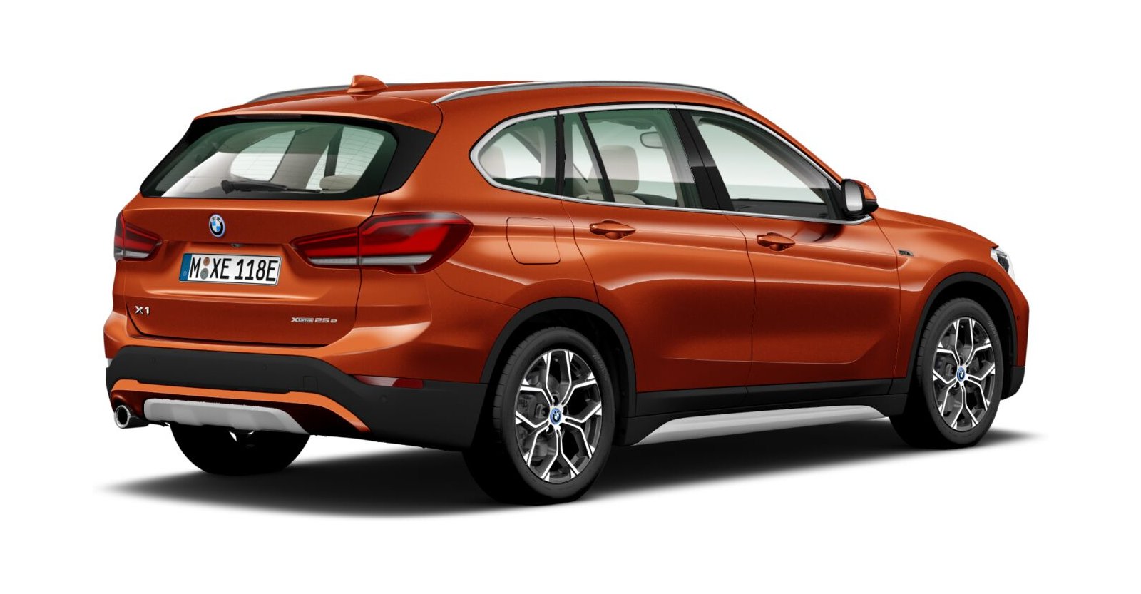BMW BMW X in Orange von hinten BMW BMW X in Orange von hinten