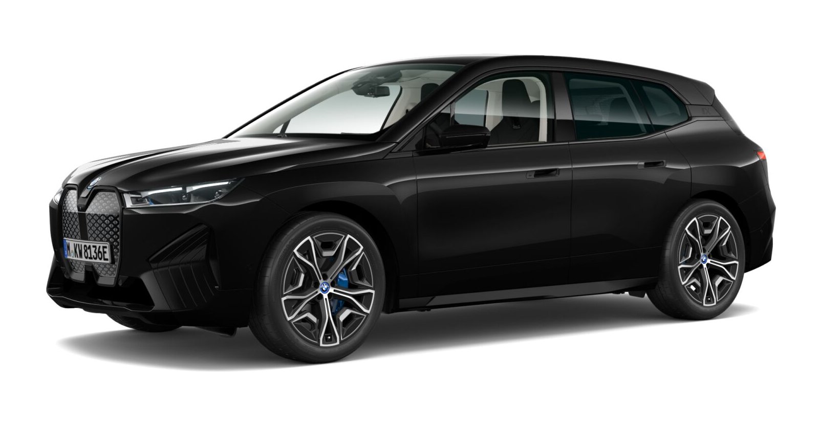 BMW BMW I in Schwarz von vorne BMW BMW I in Schwarz von vorne