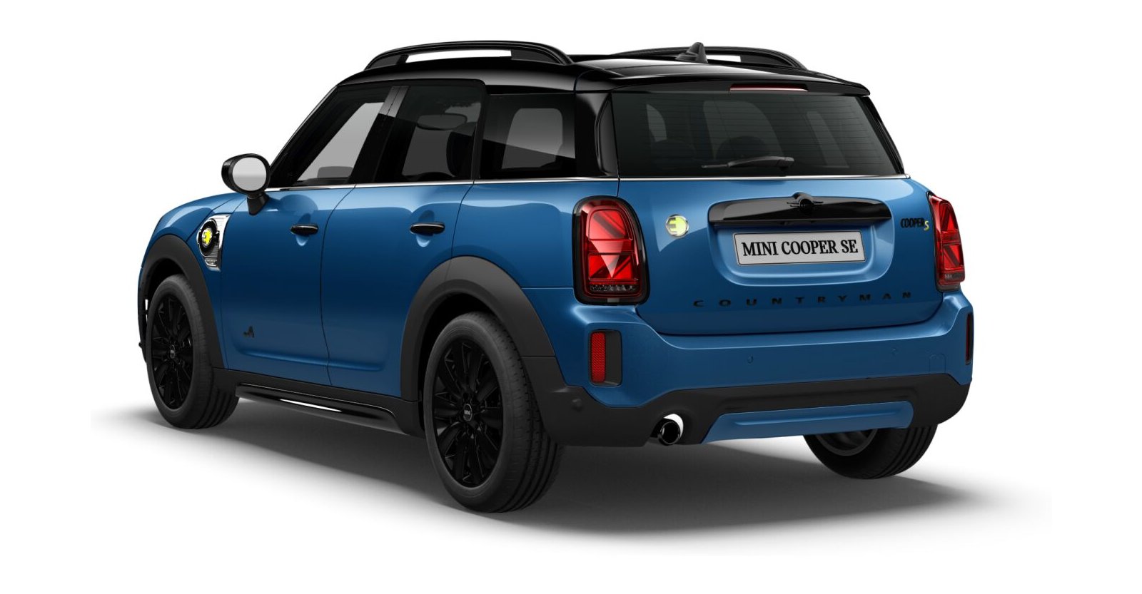 MINI MINI Countryman in Blau von hinten