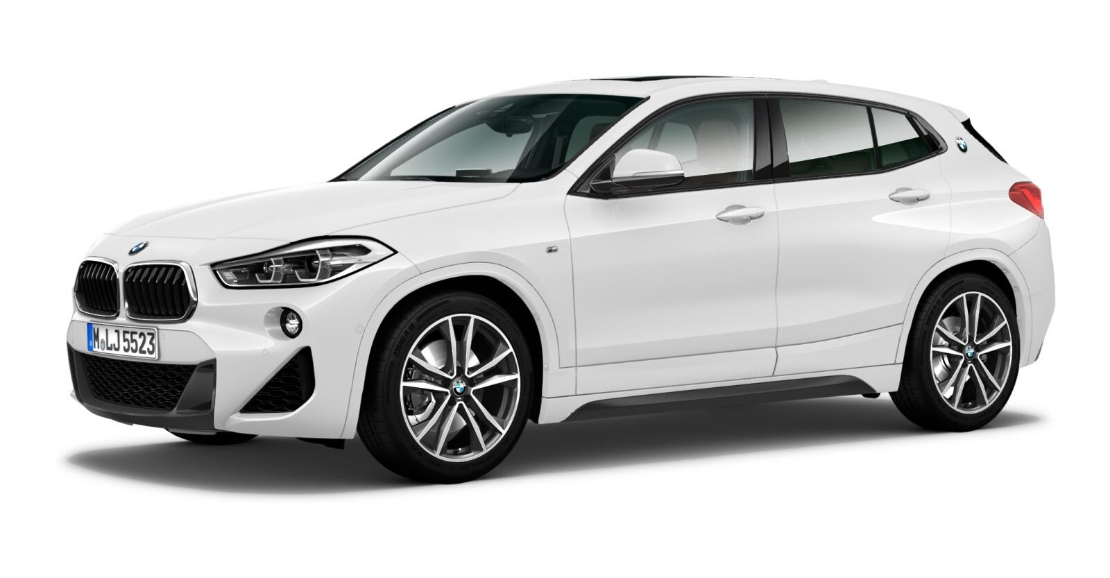 BMW X2 xDrive20i in Weiß von vorne