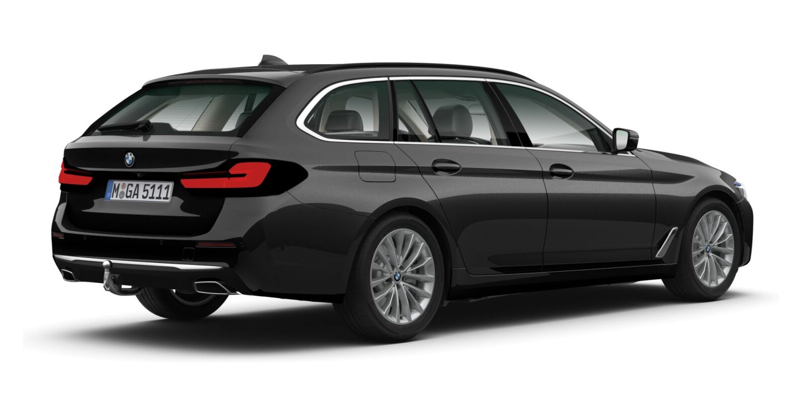 BMW BMW 5er in Schwarz von hinten BMW BMW 5er in Schwarz von hinten