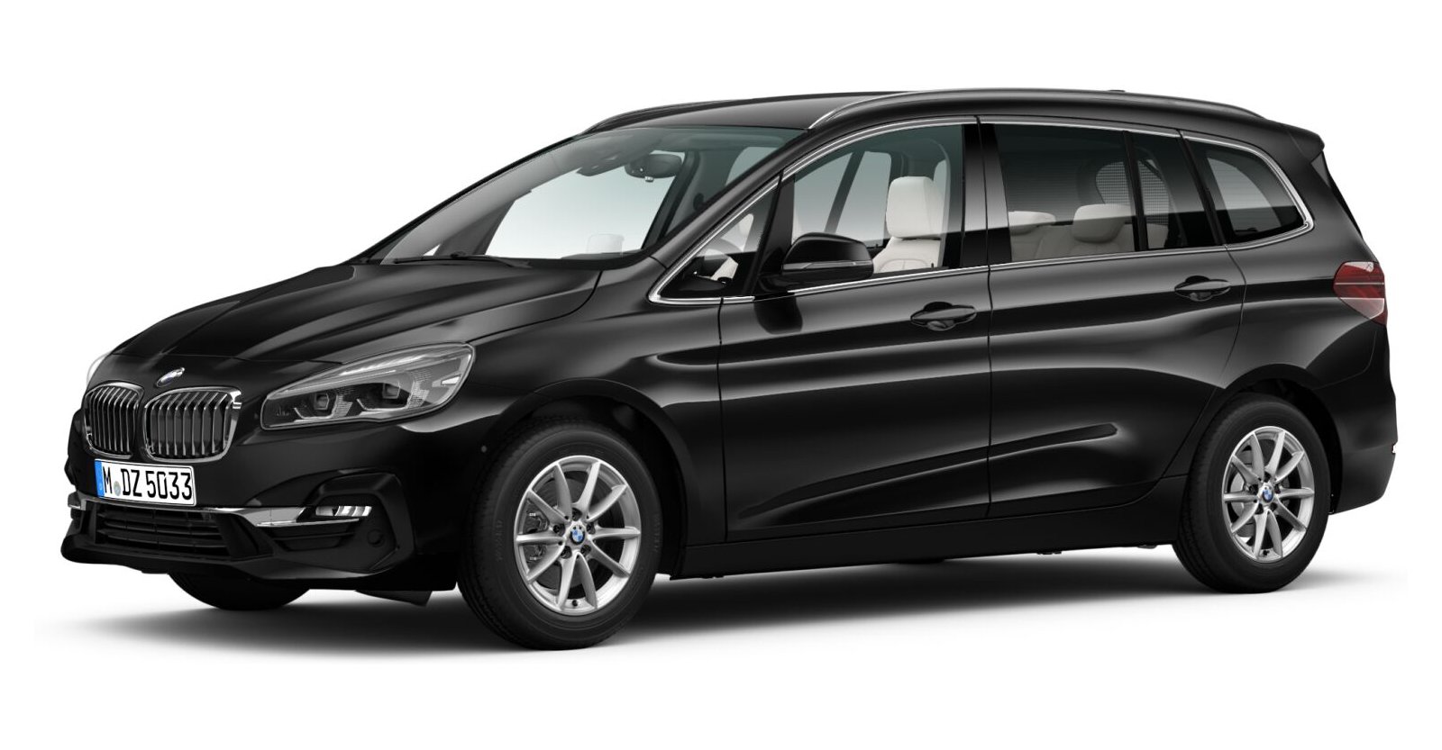 BMW BMW 2er in Schwarz von vorne BMW BMW 2er in Schwarz von vorne