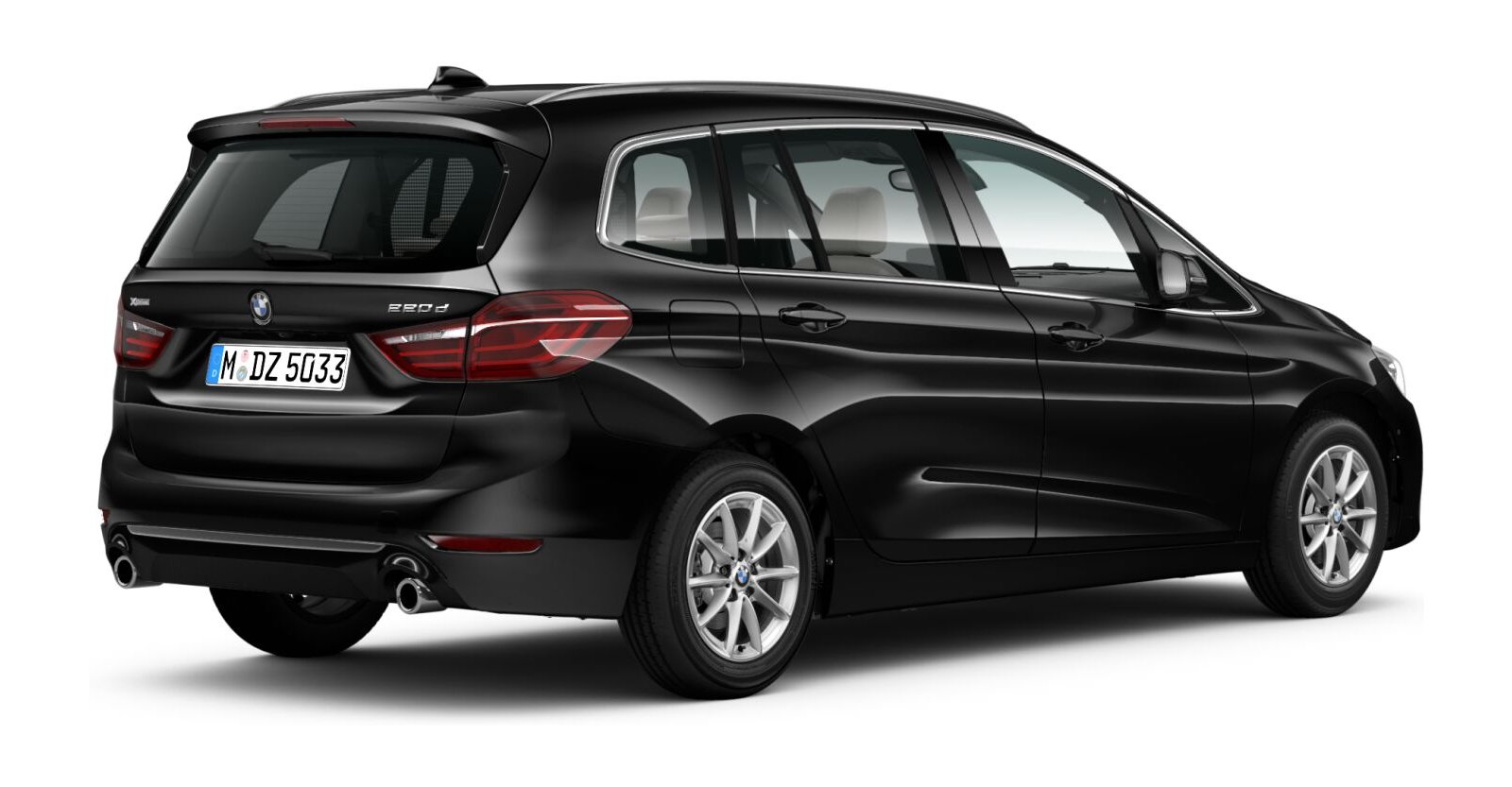 BMW BMW 2er in Schwarz von hinten BMW BMW 2er in Schwarz von hinten