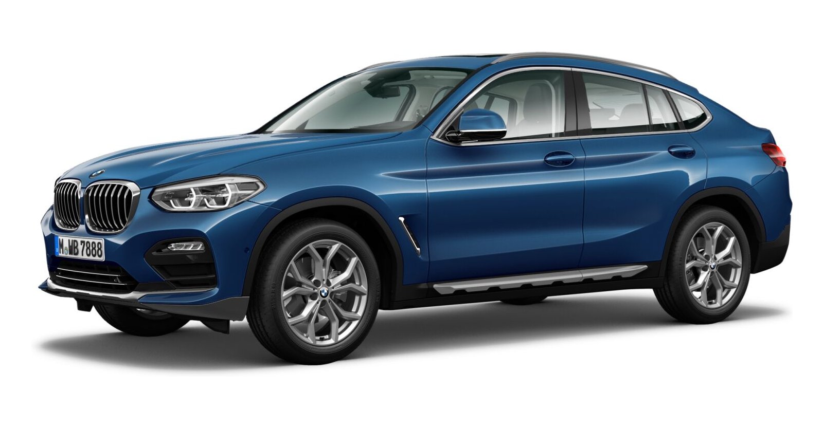 BMW BMW X in Blau von vorne BMW BMW X in Blau von vorne