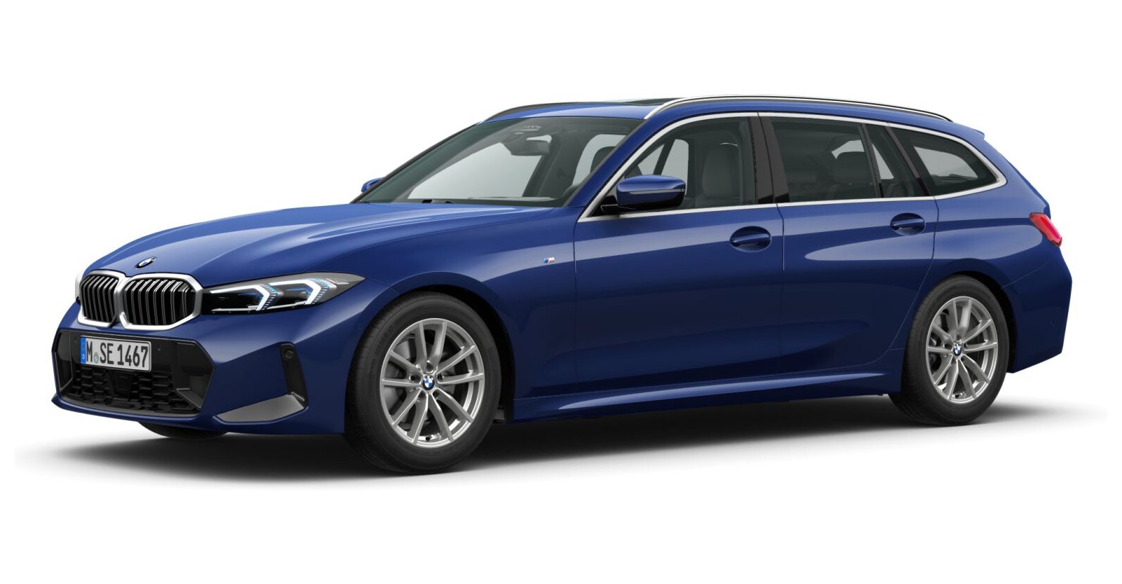 BMW BMW 3er in Blau von vorne