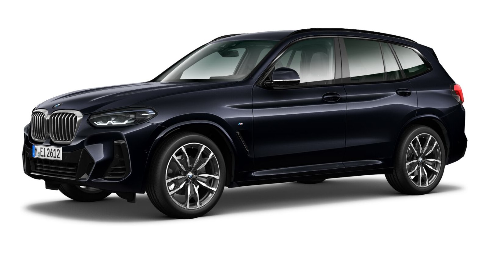 BMW X3 xDrive 20d in Schwarz von vorne BMW X3 xDrive 20d in Schwarz von vorne