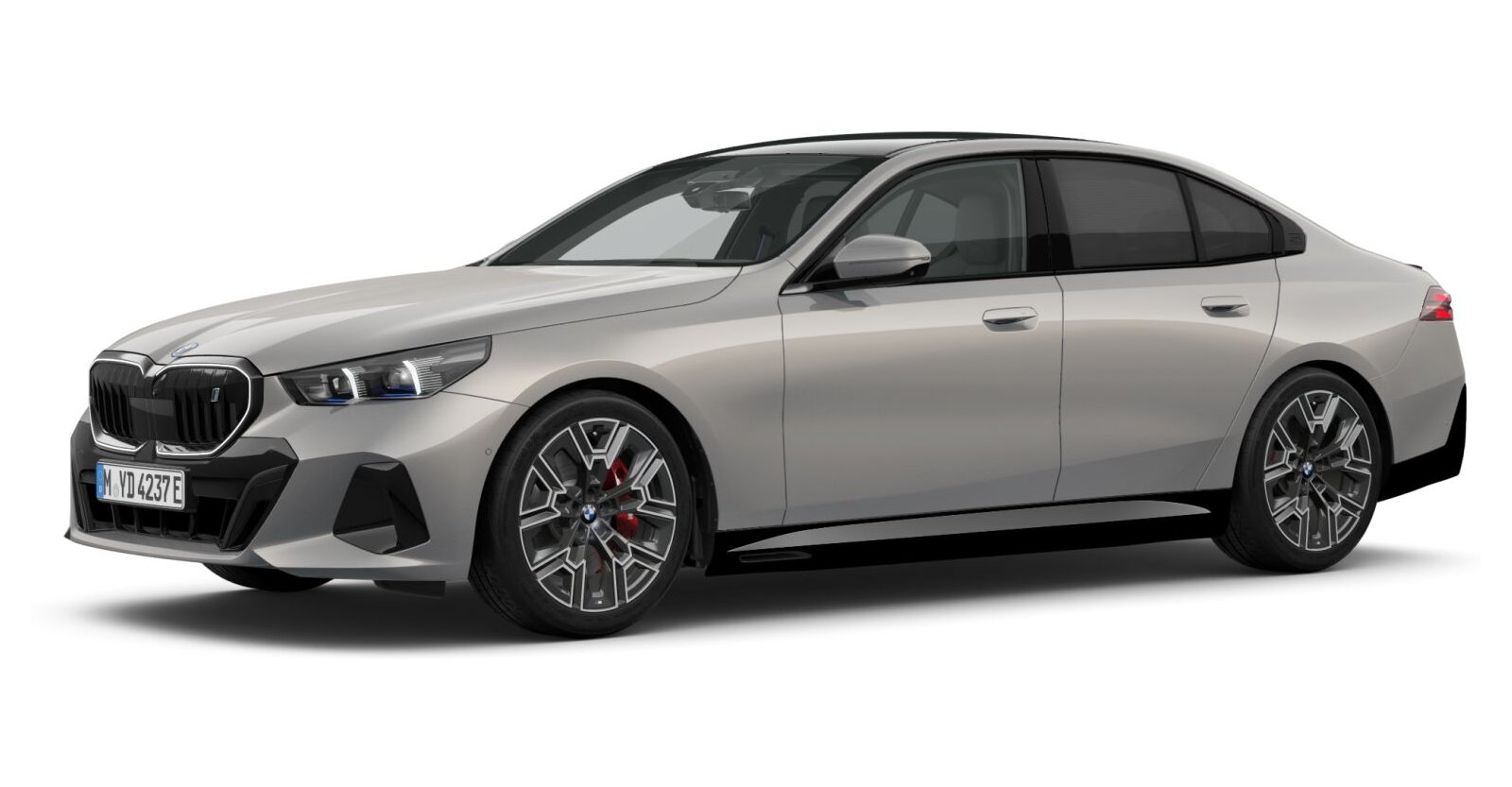 BMW i5 eDrive40 Limousine in Grau von vorne